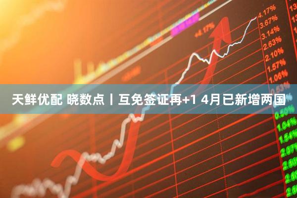 天鲜优配 晓数点丨互免签证再+1 4月已新增两国