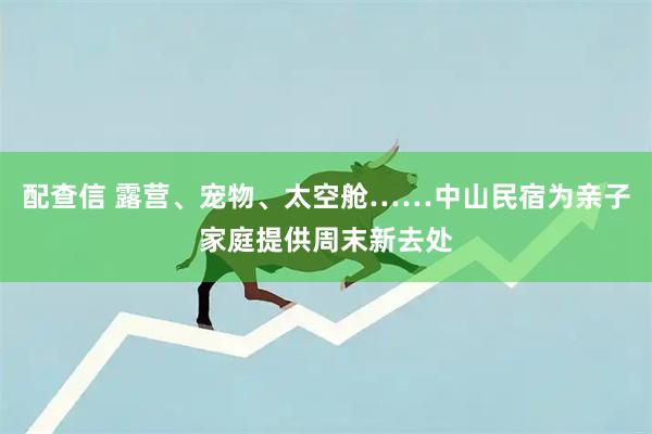 配查信 露营、宠物、太空舱……中山民宿为亲子家庭提供周末新去处